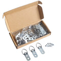 TS-S012 Heavy Duty Sawtooth Iron Zinc Plated Picture Frame Hangers Set Screws Bag Metal Hardware Photo Artwork Wall Display