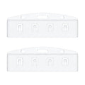 Horizontal or Vertical Swipe Magnetic Stripe Card Holder Hard Plastic Half Badge ID Access Card Holder
