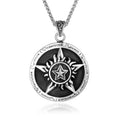 In Stock Accessories Wholesale Popular Hip-Hop Trendy Men Jewelry Titanium Steel Pentagram Fine Pendant Necklace