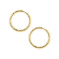 Wholesale Simple Pattern Designs Gold Plated 30mm Big Round Circle Hollow Hoop Earrings for Women