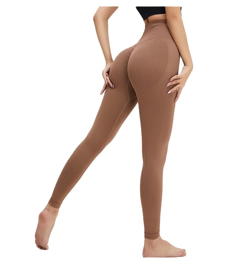 New High Waist Fitness Yoga Pants Tight Fitness Breathable Workout Sports Leggings for Women
