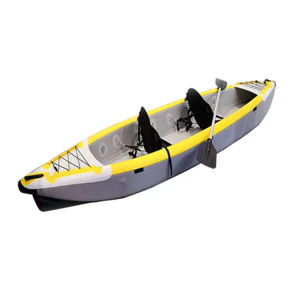 New Style 2+1 Sit on Sea Sailing Float Drop Stitch Plastic Canoe Fishing Kayak for Sale