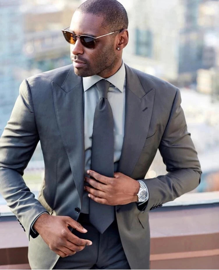 2025 Latest Winter Fashion Black One Button Wedding Tuxedos Groom Men Suits Groomsmen Formal  Wedding Suits 2 Pieces Sets