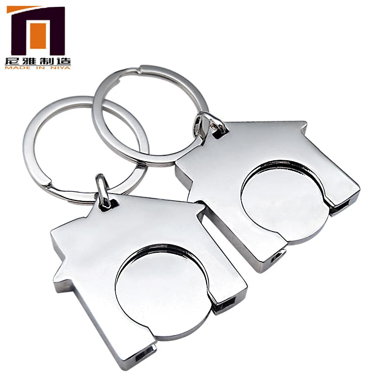 Cute Double Sided Hard Enamel Zinc Alloy Fashion 3D Blank Keychain Ring Sublimation Engraving Custom Metal Keychain