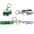 Wholesale Hot Sale  Custom Car Bus Shaped Keychain Rubber Magic School Bus Key Chain