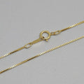 Simple Fashion Jewelry 16 Inches 18 Inches 14k Gold Box Chain Necklace for Women