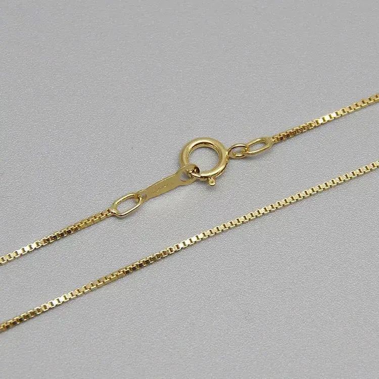 Simple Fashion Jewelry 16 Inches 18 Inches 14k Gold Box Chain Necklace for Women