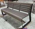 Outdoor Furniture Simple Long Wooden Bench Public Park Hardwood Wood Bench Seating Outside Garden Patio Plastic Wood Seat Bench