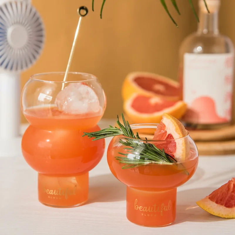 Solhui Creative Cocktail Beau Glass Coffee Yogurt Cup
