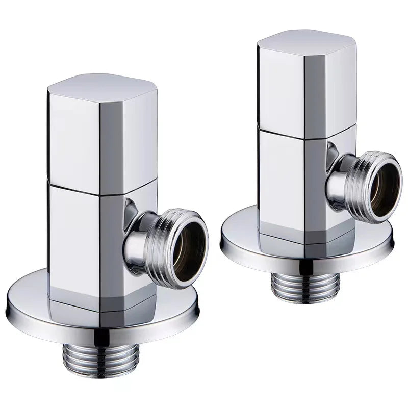 Good Quality Brass Chrome Plated Wall Mounted 1/2 Durable Water Stop 90 Degree Angle Valve for Bathroom