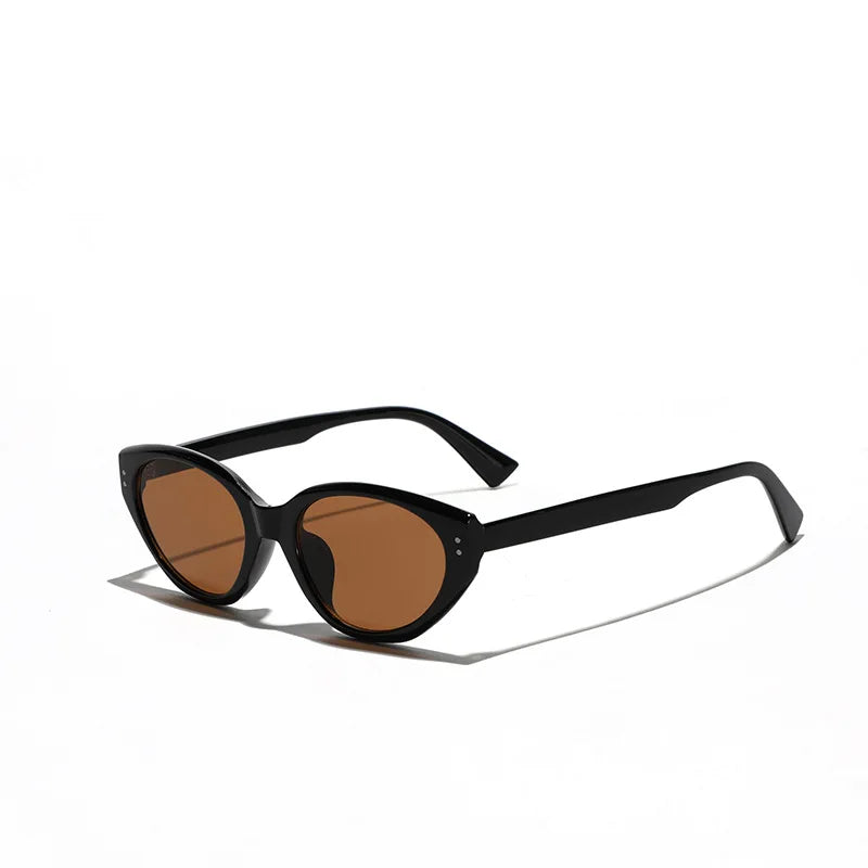 New Retro Cat's Eye Sunglasses Korean-Style Square PC Frame UV400 Optical Fashionable Unisex Glasses for Men Women Children