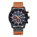 CURREN 8291 Stainless Steel Band Watches Men Luxury Brand Waterproof Chronograph Quartz Watch