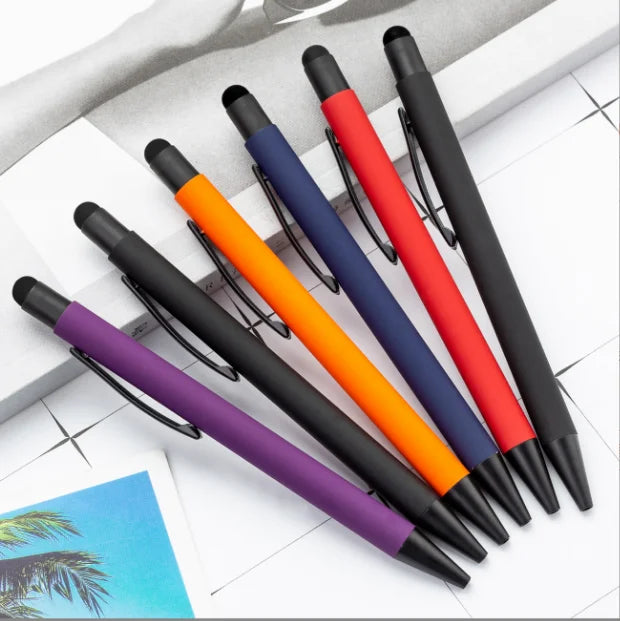Promotional Multi Color Functional Metal Pen 2 in 1 Stylus Ballpoint Pen