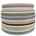 In Stock 1.5 Inch Wide Mixed Three Color Polyester Webbing
