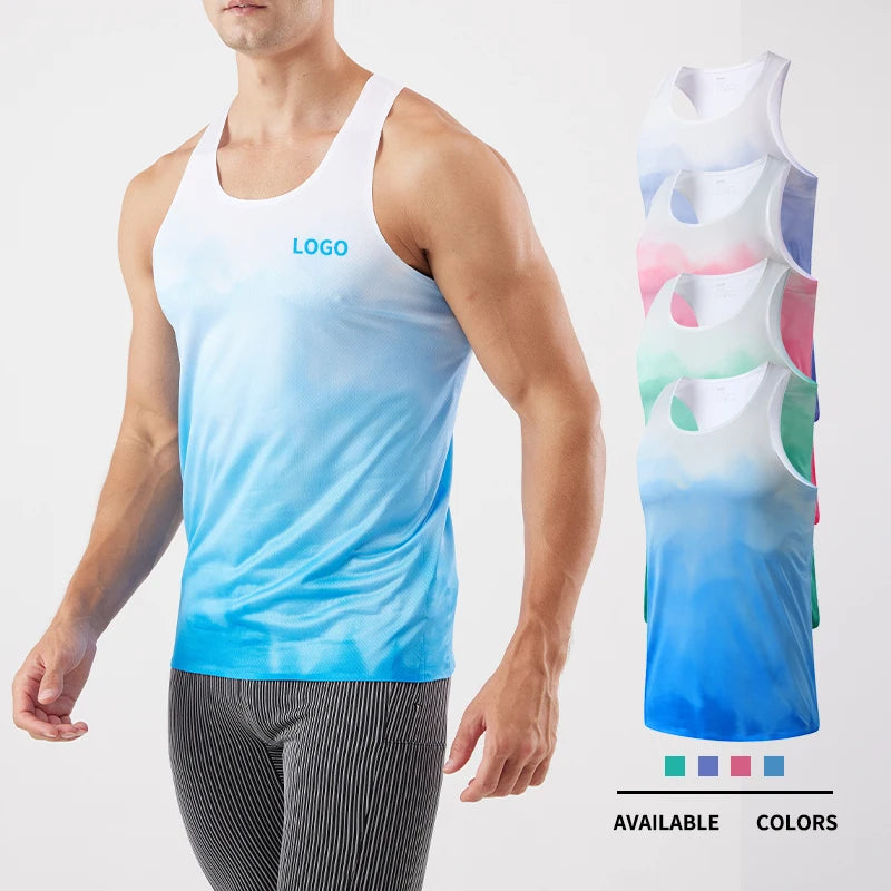 Men's Vintage Style Quick Dry Tank Top for Summer Fitness Training Breathable and Quick Dry Sleeveless Sports Top