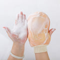 Solid Color Beauty Exfoliating Glove Mitt Body Scrub for Bath Shower Spa Hand Exfoliator Gloves