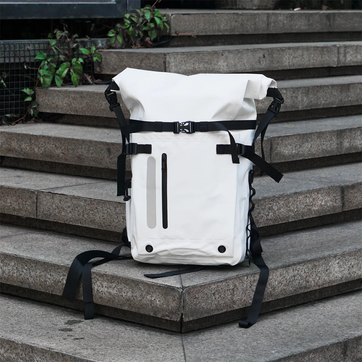 PVC Foldable Fin Dry Bag Long Flipper Waterproof Backpack Scuba Diving Freediving Fin Bag with Double Shoulder Strap