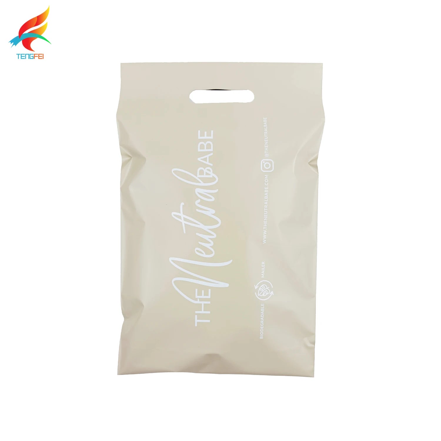 Custom Self-Sealing Poly Mailers with Handle for Clothing Shoes Underwear Socks Fur Shipping-Mailing Postage Bags