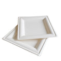 Bio Compostable Degradable Tableware 7 inch Disposable Sugarcane Bassage Paper Pulp Dinner Plate
