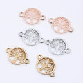 Fashion Silver Rose Gold Plated Tree of Life Pendants Clothes Hat Key Chain Accessories Tree Charms Pendant