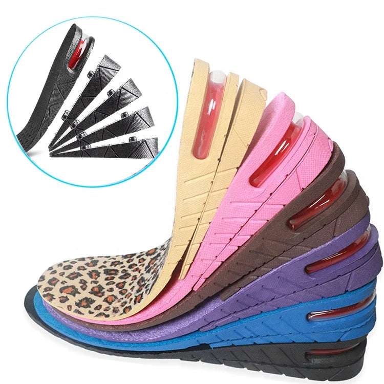 Factory Sale 3-11cm Upheight Increase Shoes Men Heel Lifts Adjustable Invisible Height Increased Insoles (5 Layers)