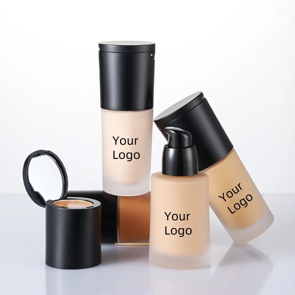 Custom Logo Private Label Full Coverage Waterproof Cream Concealer Mineral Makeup Liquid Foundation