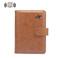 YUELI Premium Fashion RFID Blocking Passport Cover & Travel Wallet with PU Leather Custom Logo Option