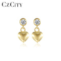 CZCITY Metal Earing Silver Stud Elegant Ball Lady Woman 925 Trend Sterling Gold Plated CZ Heart Earring 2026