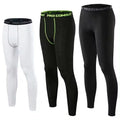 Men's Compression Pants Moisture-Wicking Base Layer Quick Dry Yoga Leggings Active Length Underwear Pants