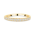 Dainty Jewelry Moissanite Eternity Ring S925 Silver Gold Plated Wedding Fashion Engagement Rings for Women