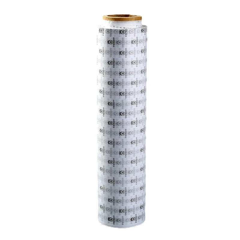 Disposable White Wrapping Tissue Paper Roll with Black Logo for Wine Bag Gift Shoes