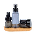30ml 50ml 100 ml 120 ml Botella De Plastico Gray PET Cosmetic Empty Plastic Bottle With Black Pump