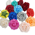 Wedding Decoration 7-8cm Foam Roses With Truck 50pcs/bag Big Rose