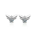 XEA013 Personality Honeybee 925 Sterling Silver Stud Earrings Ins Temperament Earrings 0.5ct Moissanite Diamond Vintage Earrings