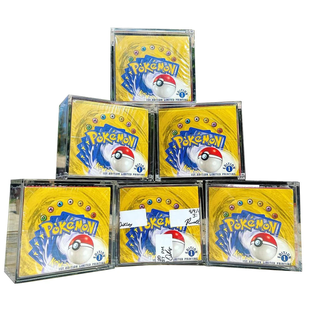 RAY YI UV Resistance pokemon 1st Edition Base Set Booster Box Case Clear Original pokemon Booster Box Acrylic Display case