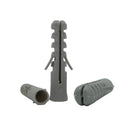 Elehk Fastener Nylon Wall Anchor Plug Grey White Plastic Expand Nails Wall Anchor Grey Wall Plug Anchor Nylon Plug