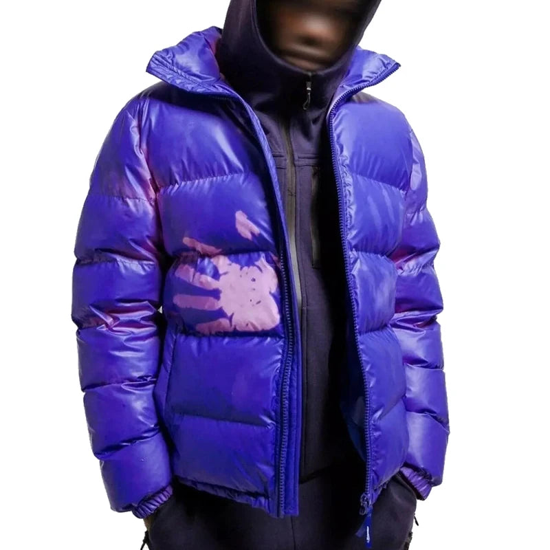 Yali Custom Clothing Manufacturers Winter Outer Fashion Thermosensitive Material Color-Changing Heat Reactive Puffer Jacket