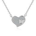 Wholesale 925 Sterling Silver Fashion Jewelry Minimalist Heart butterfly Necklace