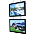 Hanging Rectangle A4 Acrylic Window Panel Sign Light Box Poster Frame Wall Mount Led Board Displays Digital Signage
