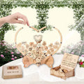 Heart Shape Wedding Guest Book with Stand Polished Technique Popular Alternative Wedding Guest Book Gift