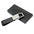 Custom Design Engrave Logo Metal Luxury Real Blank Circle Leather Loop Key Chain Genuine Pu Faux Leather Car Keychain