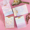 Custom Logo Recyclable Art Paper Foldable Reusable Cotton Ribbon Bags with Handle for Bakery Wedding Tea Use