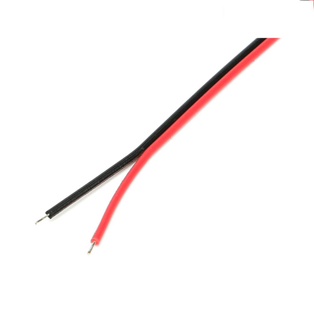 2-Pin Red & Black Tinned Copper Insulated PVC Extension Wire LED Strip Power Cable Lighting Accessories