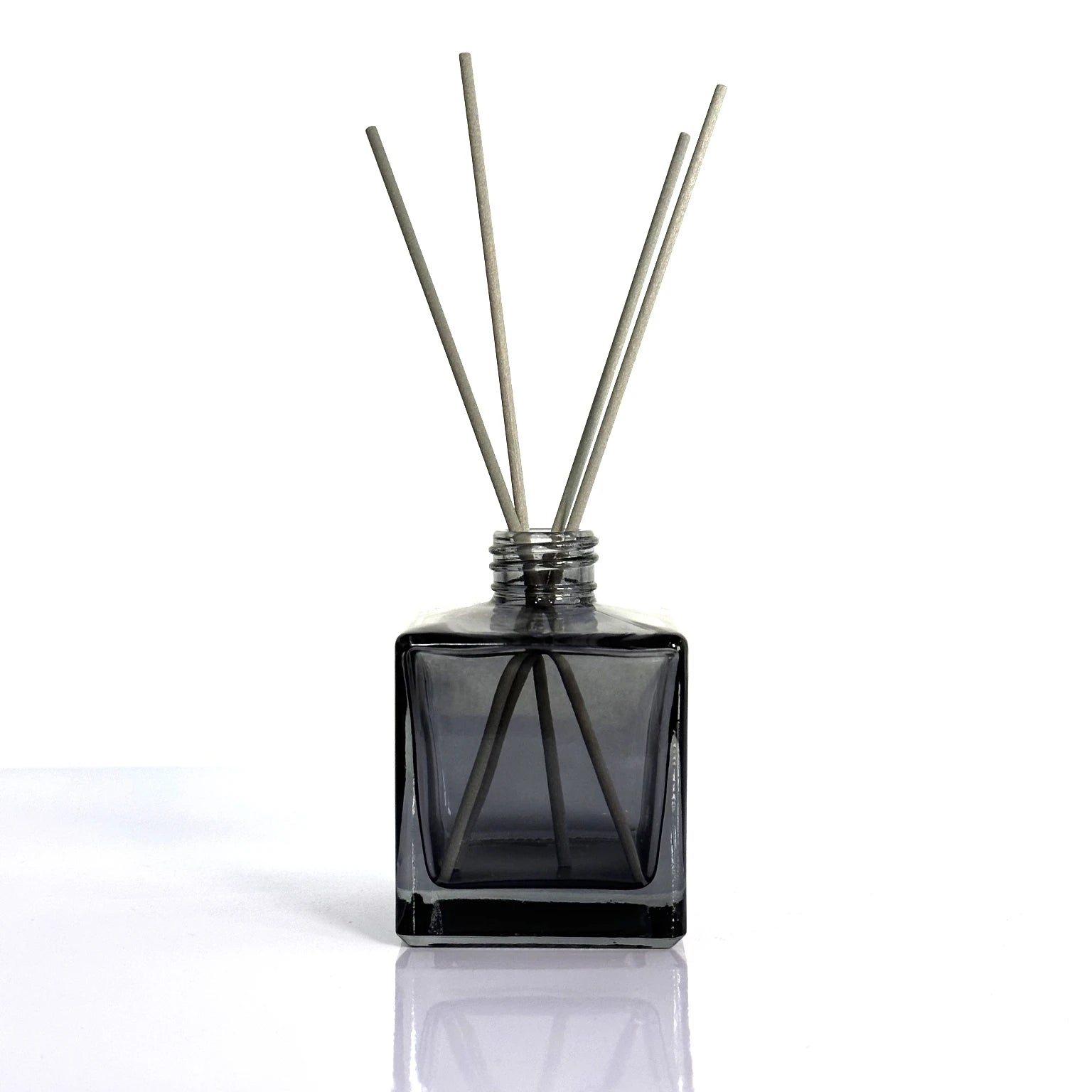Big Empty Luxury Diffuser Bottle Matte Reed Glass Black with Screw  Diffuser Bottle Sticks Glass Transparent