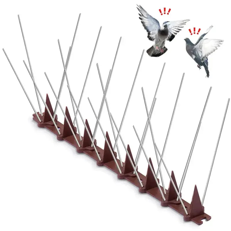 Solid Stainless Steel Needle Roof Anti-Bird Spike with PP Base Eco-Friendly for Pest Control