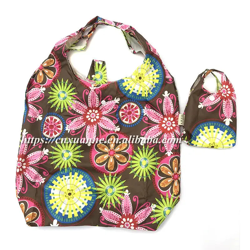 New Chinese Custom Print Reusable Recycle Large Folding Shopping Bag