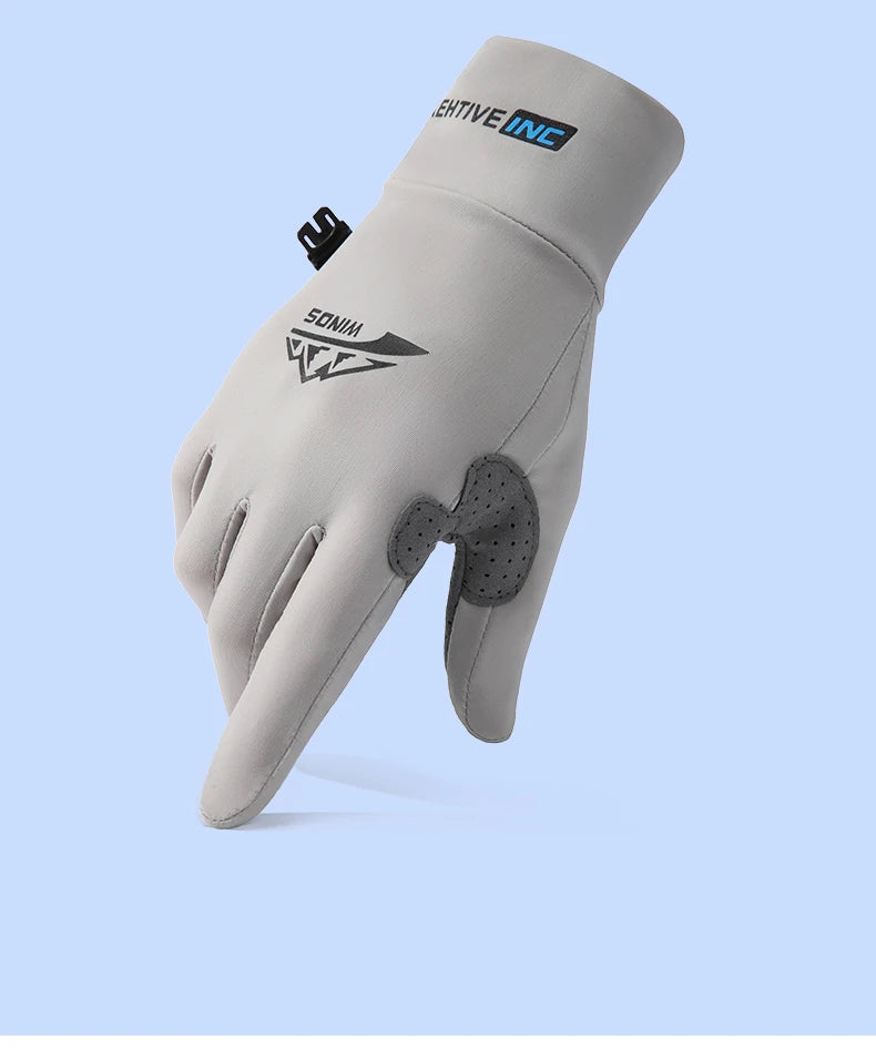 Custom logo Outdoor Touch Screen Thin Ladies Man Sport Summer Motorcycle Driving Gloves
