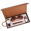 2026 Hot Sale Gift Set Simple Watch Pen Sunglasses Exquisite Key Chain New Styles 4 Gift Set Luxury for Men