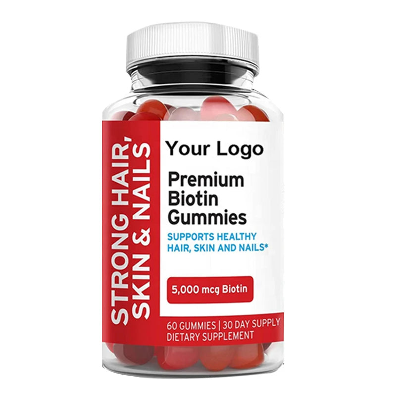 Free Sample Hair Skin And Nails Vegan tin 5000Mcg Gummies MegaBDM