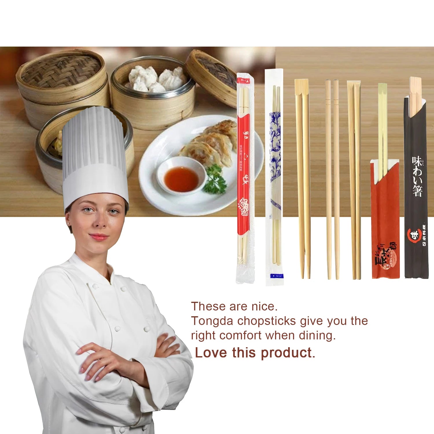 Fully Packed Customized Design Paper Bags Custom logo Personalized Chopsticks Wedding Personalized Chopsticks